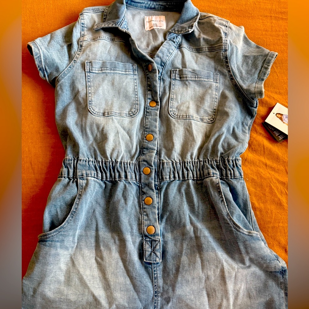 Celebrity Pink Denim Romper